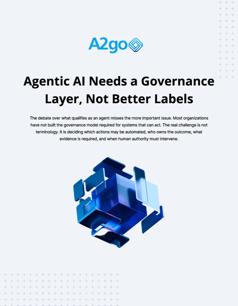 Cover of Agentic AI Needs a Governance Layer, Not Better Labels